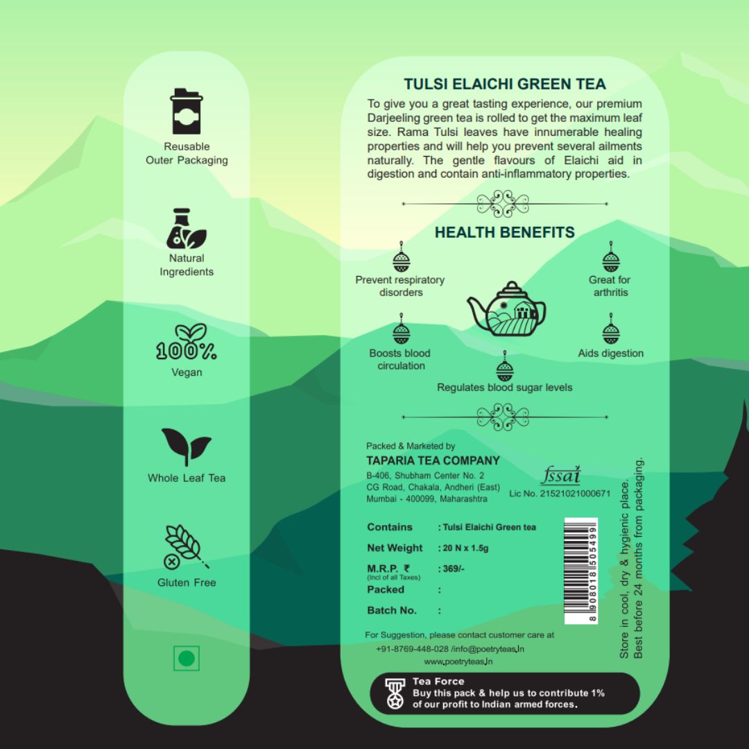 Tulsi Elaichi Green Tea