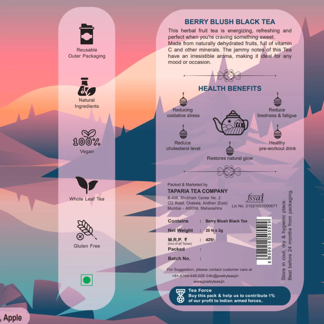 Berry Blush Black Tea - Loose Leaf Tea