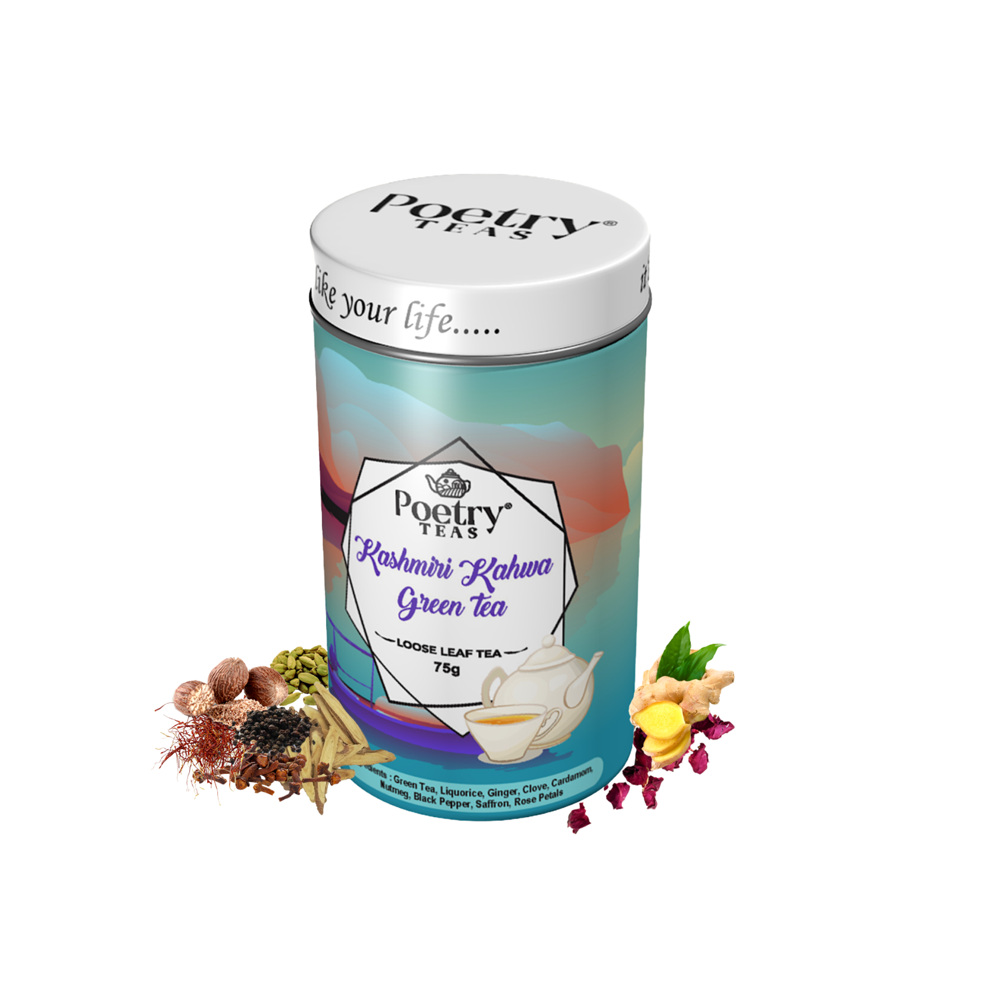 Kashmiri Kahwa Green Tea - Loose Leaf Tea