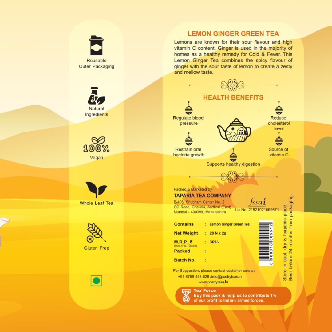 Lemon Ginger Green Tea