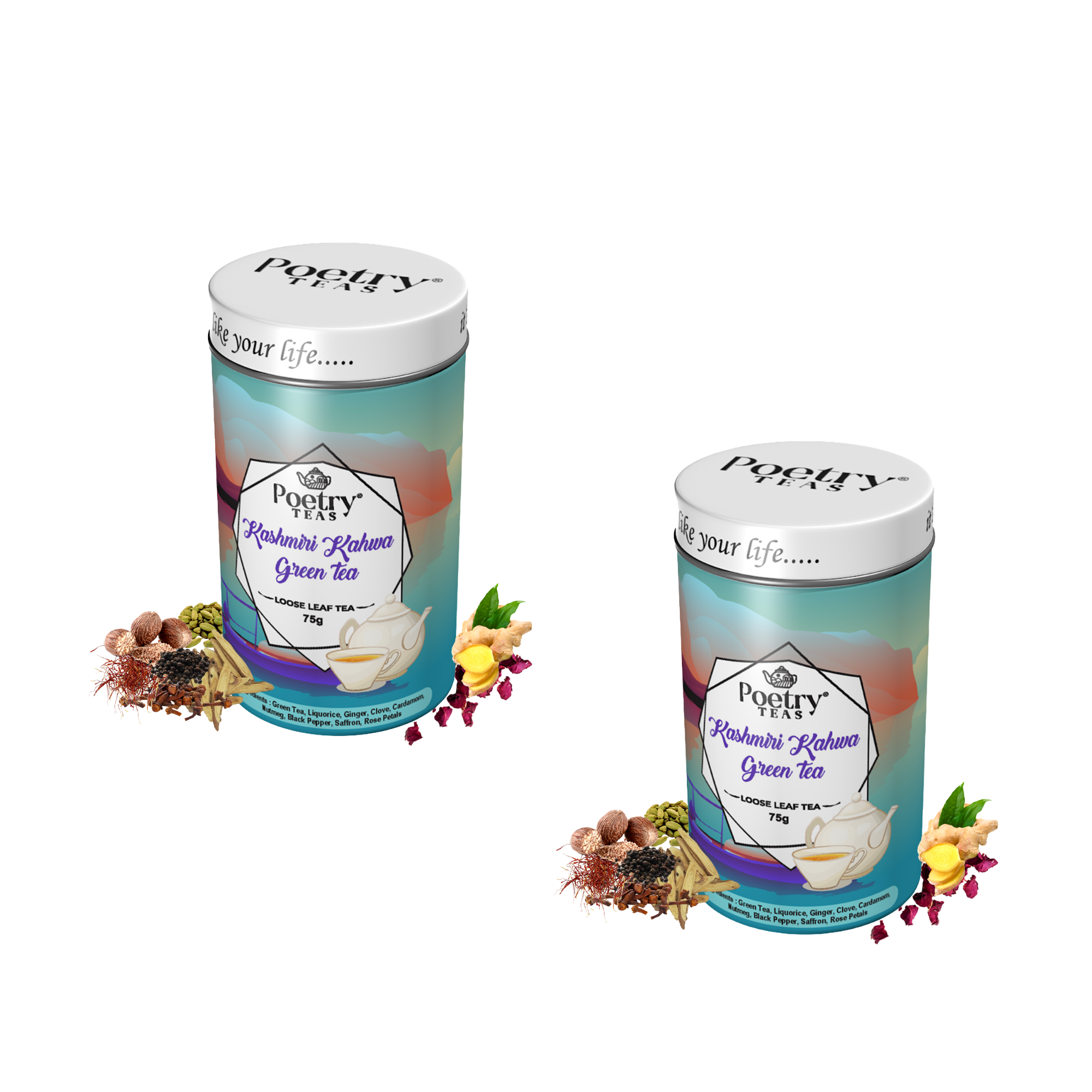 Kashmiri Kahwa Green Tea - Loose Leaf Tea