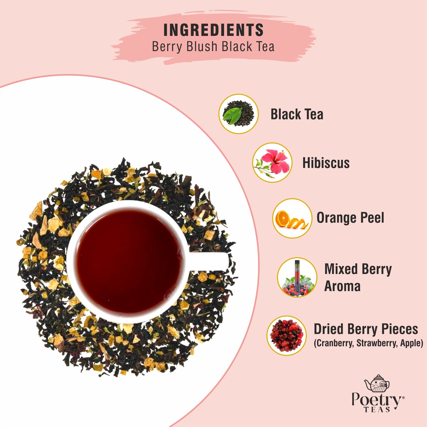 Berry Blush Black Tea - Loose Leaf Tea