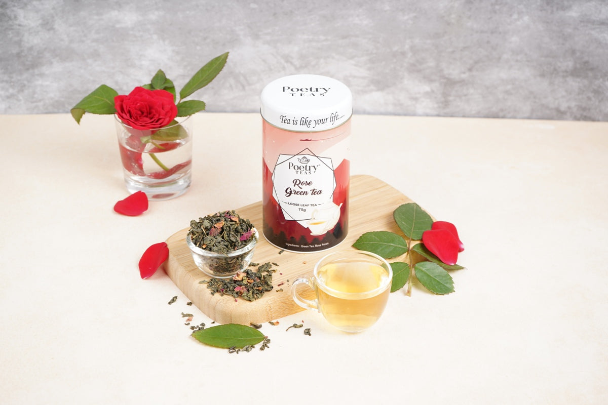 Rose Green Tea- Loose Leaf Tea