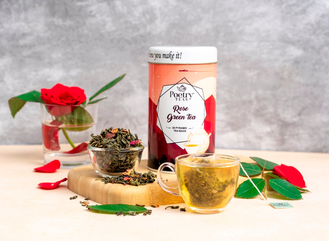 Rose Green Tea- Loose Leaf Tea