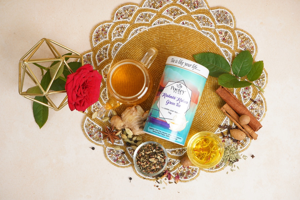 Kashmiri Kahwa Green Tea - Loose Leaf Tea