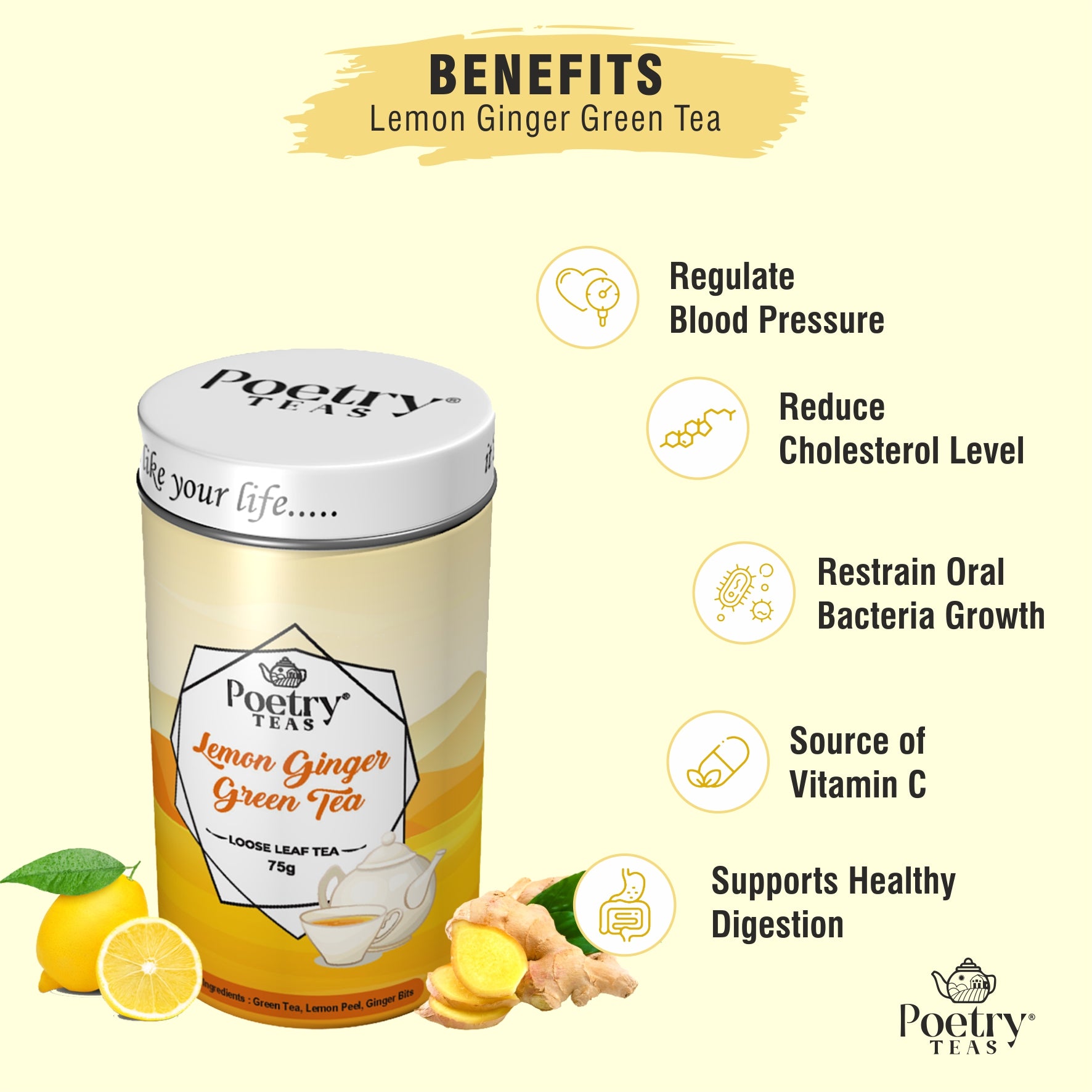 Lemon Ginger Green Tea